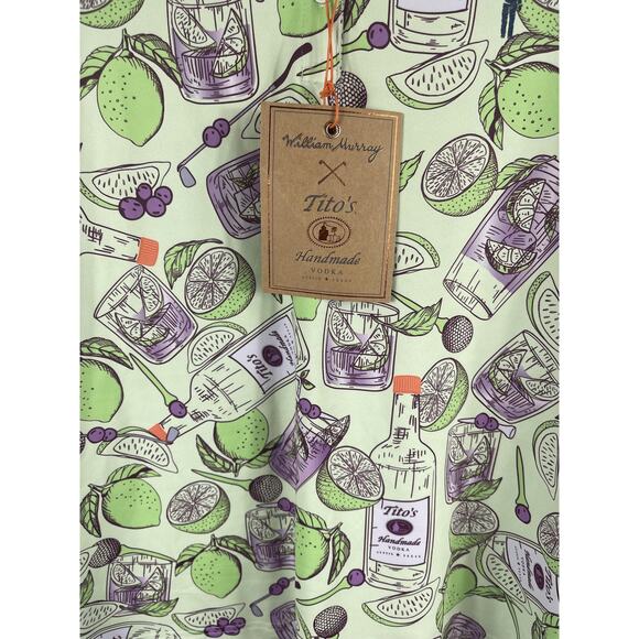 William Murray Shirt Womens Medium Green Tito's Transfusion Vodka Polo Golf - Picture 6 of 13